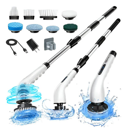 CEPILLO DE LIMPIEZA ELÉCTRICO GIRATORIO 9 EN 1