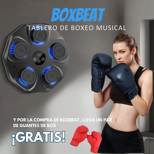 BoxBeat | Tablero de boxeo musical 6 Golpes!!- GRATIS guantes de box