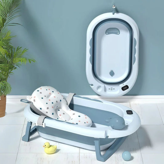 Set Bañera Plegable con Termómetro BabyWhale®