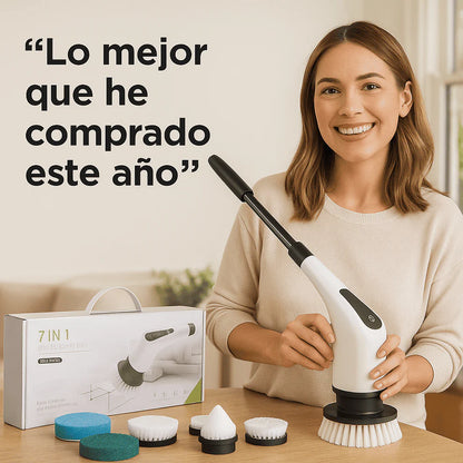 CEPILLO DE LIMPIEZA ELÉCTRICO GIRATORIO 9 EN 1